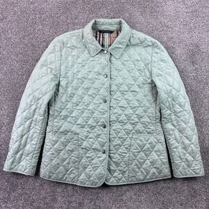 Burberry London Copford Quilted Jacket Women's Mint Green Nova Check Liner